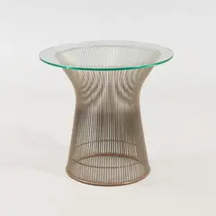 Warren Platner, Side table, metal and glass