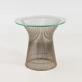Warren Platner, Side table, metal and glass