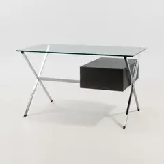 Franco Albini, Writing desk, Knoll, wood and glass