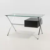 Franco Albini, Writing desk, Knoll, wood and glass