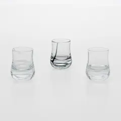 Oiva Toikka, Bowls, 3 pcs, Shell, Nuutajärvi, clear glass