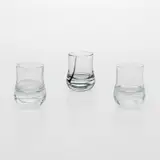 Oiva Toikka, Bowls, 3 pcs, Shell, Nuutajärvi, clear glass