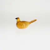 Oiva Toikka, koristelintu, Karjalan kultakäkönen, gold-toned glass