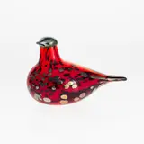 Oiva Toikka, Decoration bird, Rubiinilintu, Nuutajärvi, glass
