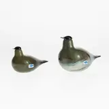 Oiva Toikka, Decorations bird, Nuutajärvi, green and lustre glass
