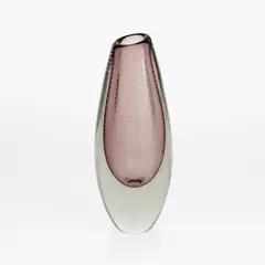 Vase, model GN 26, Nuutajärvi by Gunnel Nyman, clear and lilac glass, sold Aug 2026