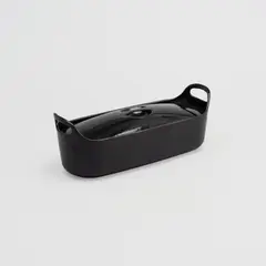 Timo Sarpaneva, Fish casserole, Rosenlew, 1960's, cast iron and red enamel