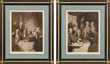 Charles Turner, The Dilettanti Society" (2 pieces, showing: Charles Watkin Williams-Wynn, Sir John Taylor, Payne Galway, Sir William Hamilton, Richard Thompson, Spencer Stanhope, Smith of Heath as well as Lord Mulgrave, Lord Dundas, Lord Seaforth, Charles Francis Greville, Charles Crowle Esq., Duke of Leeds, Sir Joseph Banks), mezzotints