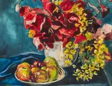 Albert Haueisen, Herbstliches Stillleben, 1920, Watercolour