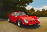Luigi Rocca, "Ferrari GTO 62", Acryl auf Leinwand