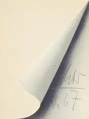 Blattecke by Gerhard Richter, Farboffset auf granuliertem Halbkarton, sold Jun 2016