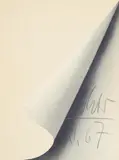 Blattecke by Gerhard Richter, Farboffset auf granuliertem Halbkarton, sold Jun 2016