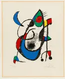 Ohne Titel by Joan Miró, Farblithografie auf Arches (Wasserzeichen), sold Jun 2016