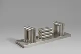 Friedrich Gräsel, Krupp AG: Mechanisches Tor, 1981, Edelstahl, geschweißt