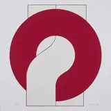 Friedrich Gräsel, Ringfigur 3, 1967, Farbserigrafie auf Papier