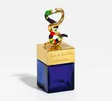Flacon aux Deux Serpents. First Edition by Niki de Saint Phalle, Mischtechnik (blaues Glas und Kunststoff), sold Jun 2016