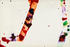 Ohne Titel by Sam Francis, Acryl auf Velin, sold Jun 2016