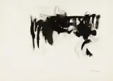 Peter Brüning, Ohne Titel, Tuschpinselzeichnung auf C.M.FABRIANO ROMA (Wasserzeichen)