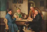Josef Wagner-Höhenberg, A Careful Wager, Oil on canvas