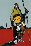 Fritz Scholder, An American Indian in Paris -, Lithograph