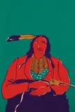 Fritz Scholder, Dartmouth Portrait -, Lithograph