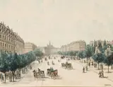 Vincent (Vincenzo) Blatter, A Pair of Street Scenes -, Watercolors