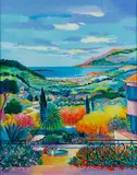 Jean Claude Picot, La Maison des Vacances-, Oil on canvas