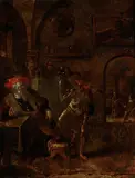 Franz Francken The Younger, The Dance of Death, Oil on copper