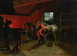 Stanhope Alexander Forbes R.A., New Shoes, Oil on canvas