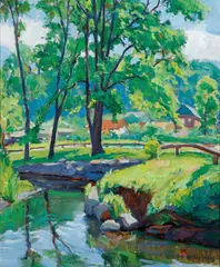 Sidney H. Riesenberg, Saw Mill River, Westchester Co. New York -, Oil on canvas