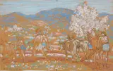 Henry James Soulen, An Ancient Agricultural Scene and a Pagoda -