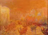 Zoran Mušič, Regatta at Dusk, Venice -
