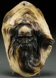 William Ricketts, An Indigenous Elder, A glazed terracotta relief plaque