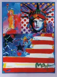 Peter Max, God Bless America II, Mixed media