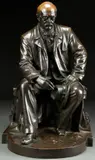 Karl August Donndorf, Otto Von Bismarck -, Bronze with dark brown patina