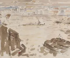 The Thames - by John Marin, Watercolor on paper, sold Jun 2017