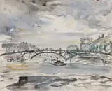 John Marin, The Seine, Paris - probably Pont des Arts -