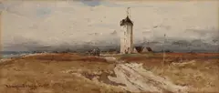 Robert Swain Gifford, The Lighthouse -, Watercolor on paper