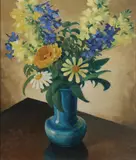 Marvin Cone, Still Life with Flowers -
