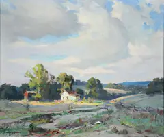 C. Curry Bohm, Summer Breeze, Oil on canvas