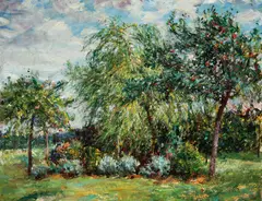 Garden of Apple Trees by Mark Fisher, Oil on canvas, offered Jun 2017