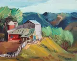 Dewey Albinson, The Barn and The Mill -, Both oil on canvas