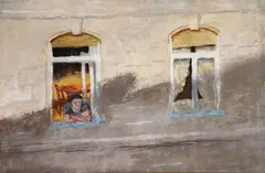 István Szőnyi, Afternoon Shadows, Oil on canvas