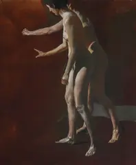 Tibor Csernus, Two Nudes -, Oil on canvas