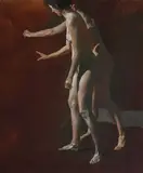 Tibor Csernus, Two Nudes -, Oil on canvas