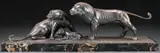 Georges Lavroff, A Lion Pride, Bronze with silver patina