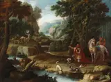 Giacomo Nani, The Legend of Saint Hubertus, Oil on canvas