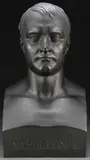 Jean-Auguste Barre, Bust of Napoleon, Bronze with dark brown patina