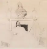 Paul César Helleu, Le Buste, Duex Dames a Versailles, and Madame Helleu Debout Devant Le Buste de Marie-Antoinette (Madame Helleu Standing Before the Bust of Marie-Antoinette) -