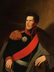 Russian School, Portrait of a Russian General -, Oil on canvas